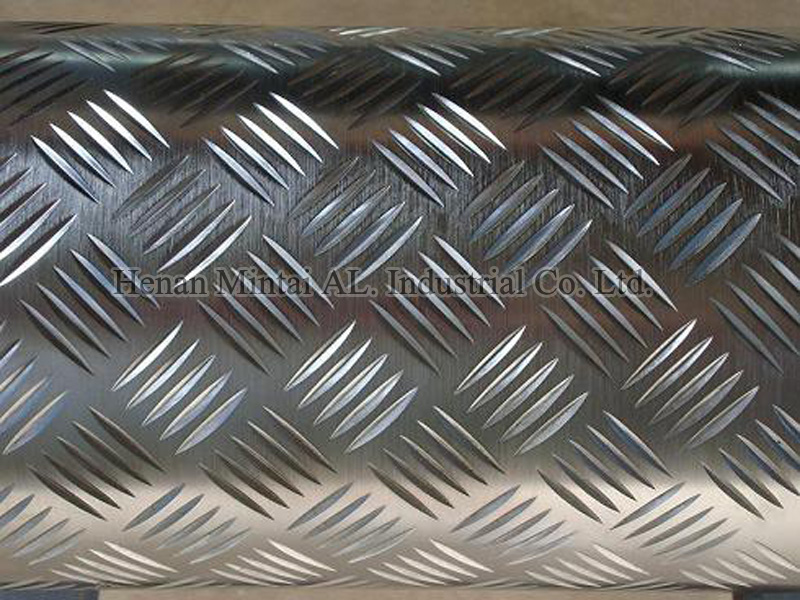 1000 series 5-bar Aluminum Tread Plate Alloy:1050/1060/1100/1200 Temper:HO,H14,H16,H18,H22,H24,H26